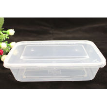 650ml PLA Disposible Plastic Rectangular Microwave Takeaway Container mit Deckel